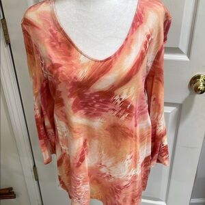 CHICO’S POPOVER TOP NWOT SIZE 2 (10-12) LARGE
